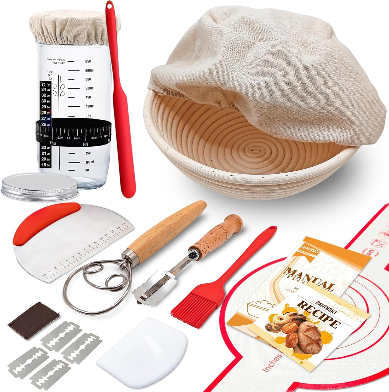 Sourdough Bread Baking Supplies Making Tools Starter Kit Set