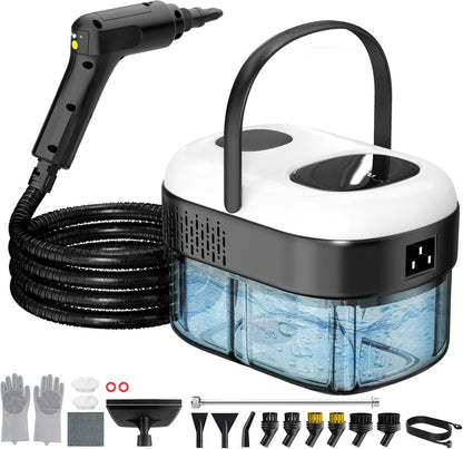 Pressurized Steam Cleaner, 3-Level Adjustable Handheld Steamer Cleaning for Home & Kitchen & Bathroom
